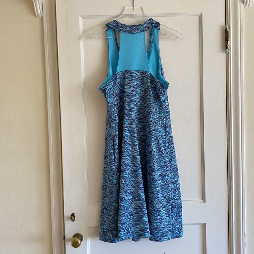 MPG Racerback Slip On Active Sports Dress Marbled Blue Size Large - Picture 6 of 13